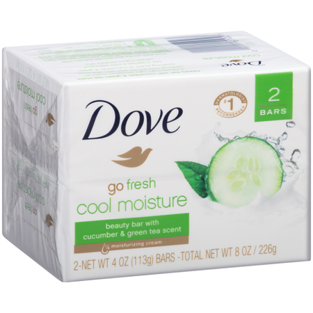 DOVE Dove Go Fresh Cool Moisture Soap Bar 4 oz. Bar, PK12 41082